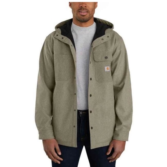 Carhartt Other - NWT Carhartt Men's Rain Defender Relaxed Fit Heavyweight Hooded Shirt Jacket